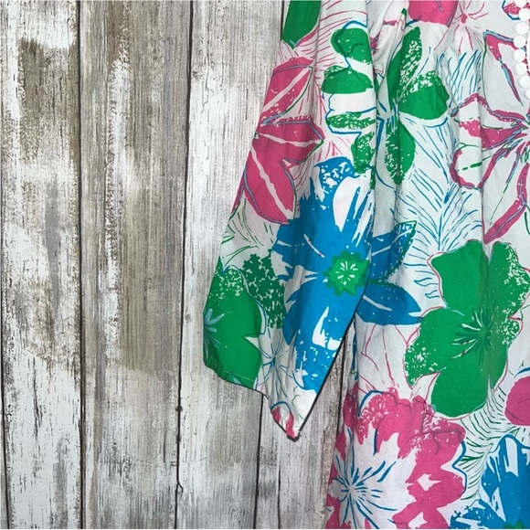 Talbots Lace Bib Tunic- Anguilla Floral - Picture 5 of 6